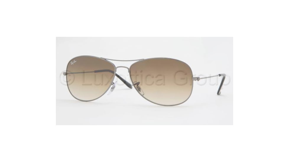 Ray-Ban Cockpit RB3362 Sunglasses with No-Line Progressive Rx Prescription Lenses RB3362-004-51-5614 - Lens Diameter: 56 mm, Frame Color: Gunmetal