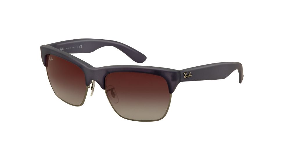 Ray-Ban DYLAN RB4186 Sunglasses 60028G-5719 - Blue/Gunmetal Rubber Frame, Grey Gradient Lenses