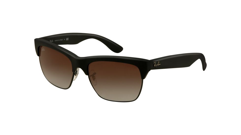 Ray-Ban DYLAN RB4186 Sunglasses 622/8G-5719 - Black Rubber/Black Frame, Grey Gradient Lenses