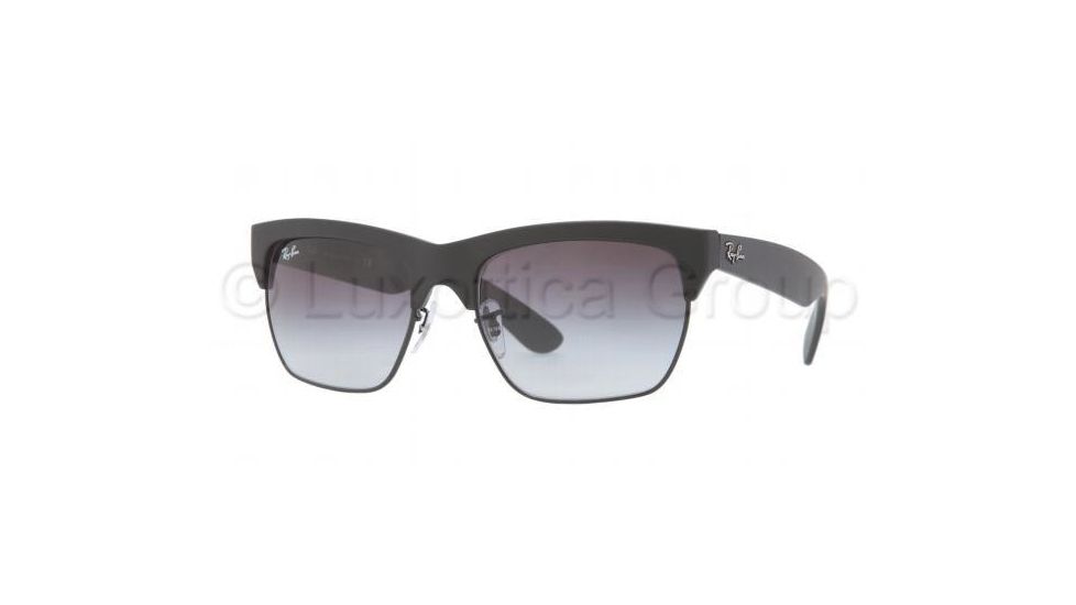 Ray-Ban DYLAN RB4186 Sunglasses 622/8G-5719 - Black Rubber/Black Frame, Grey Gradient Lenses