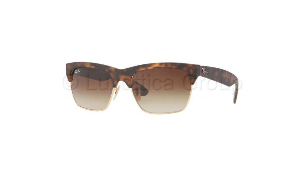 Ray-Ban DYLAN RB4186 Sunglasses 856/13-5719 - Havana/Arista Rubber Frame, Brown Gradient Lenses