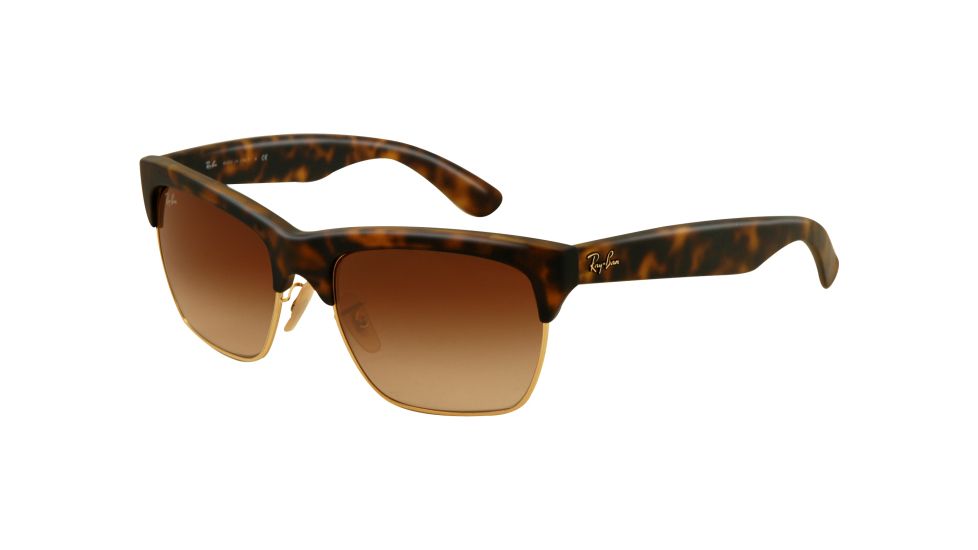 Ray-Ban DYLAN RB4186 Sunglasses 856/13-5719 - Havana/Arista Rubber Frame, Brown Gradient Lenses