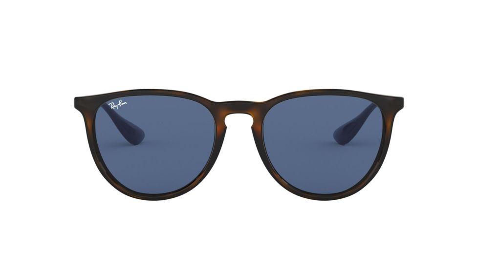 Ray-Ban Erika F RB4171F Single Vision Prescription Sunglasses, 57mm, Havana, RB4171F-639080-57-SV
