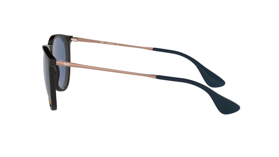 Ray-Ban Erika F RB4171F Single Vision Prescription Sunglasses, 57mm, Havana, RB4171F-639080-57-SV