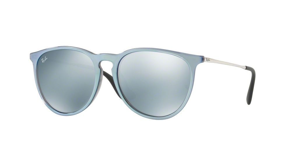 Ray-Ban Erika F RB4171F Sunglasses 631930-57 - Grey Mirror Flash Grey Frame