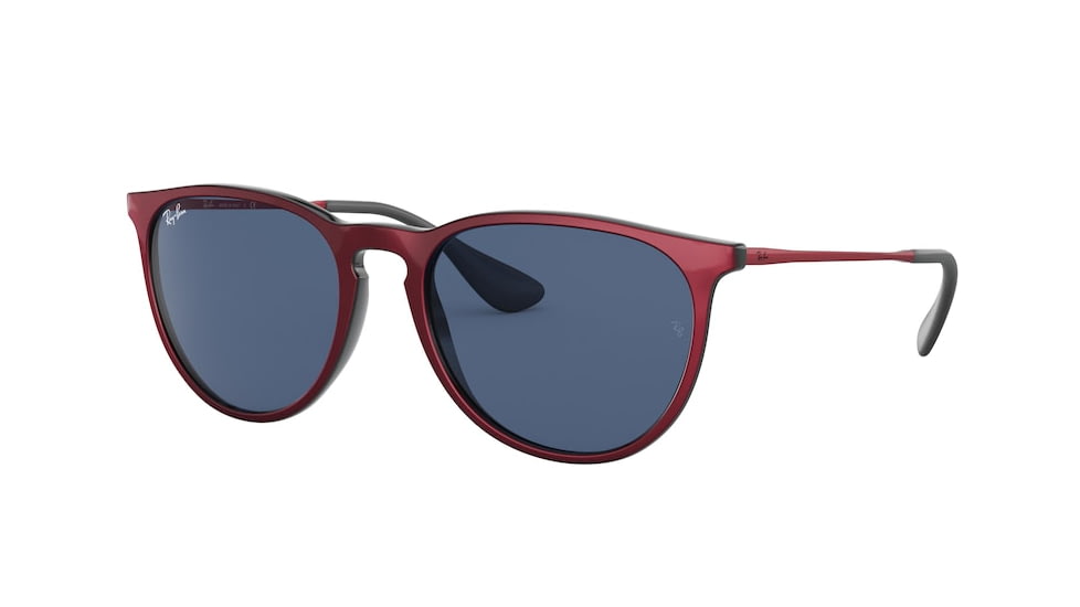 Ray-Ban Erika F RB4171F Single Vision Prescription Sunglasses, 54mm, RB4171F-647280-54-SV