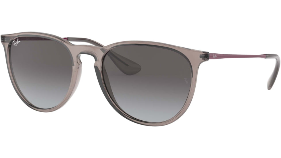 Ray-Ban Erika RB4171F Sunglasses, Transparent Grey, 54, RB4171F-65138G-54