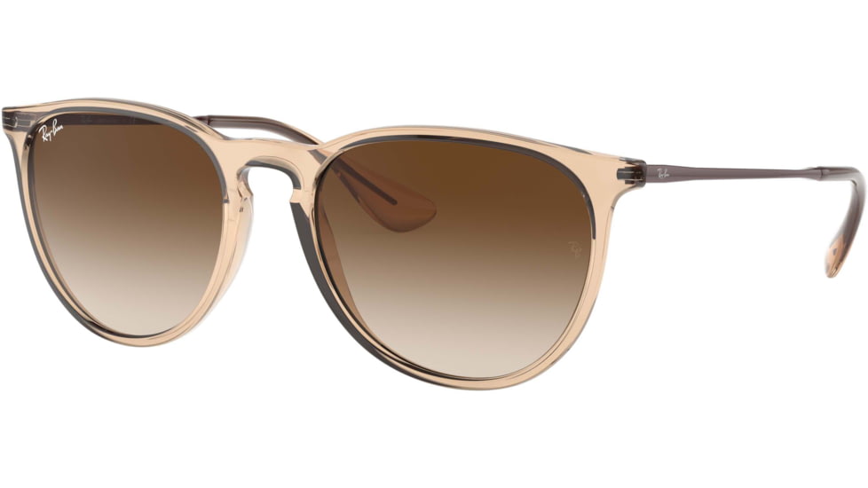 Ray-Ban Erika RB4171F Sunglasses, Transparent Light Brown, 54, RB4171F-651413-54