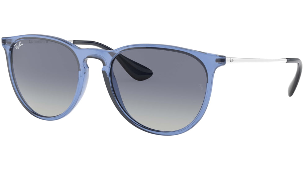 Ray-Ban Erika RB4171F Sunglasses, Transparent Blue, 57, RB4171F-65154L-57