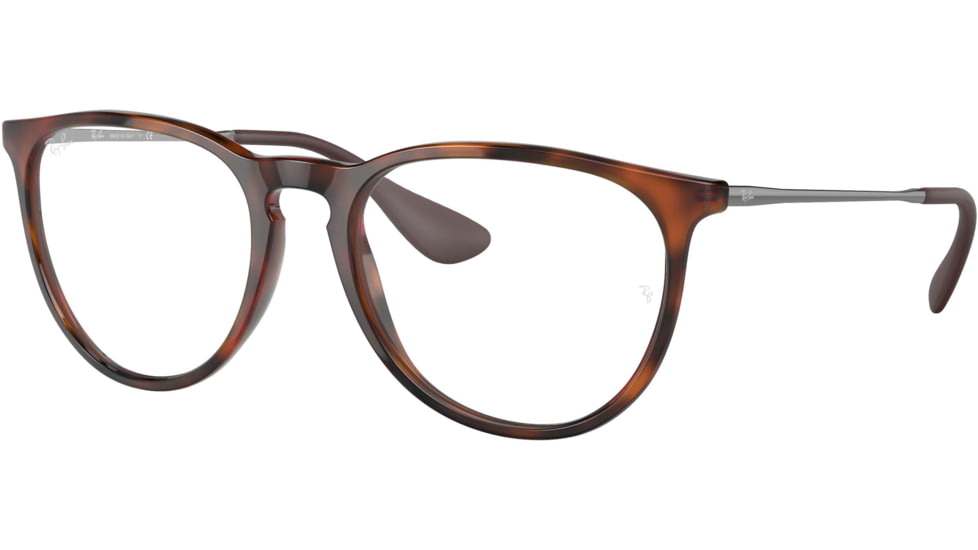 Ray-Ban Erika RB4171F Sunglasses, Rubber Havana, 57, RB4171F-865-SB-57