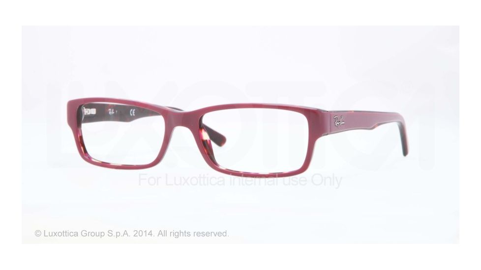 Ray-Ban Eyeglasses RX5169 with Rx Prescription Lenses 5236-54 - Top Red On Havana Frame