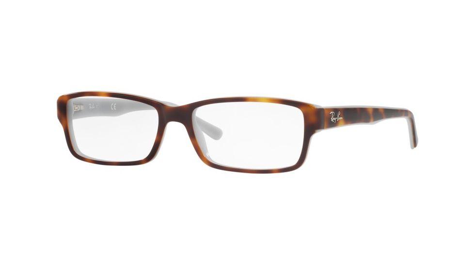 Ray-Ban Eyeglasses RX5169 with Rx Prescription Lenses 5238-52 - Top Havana On Opal Blue Frame