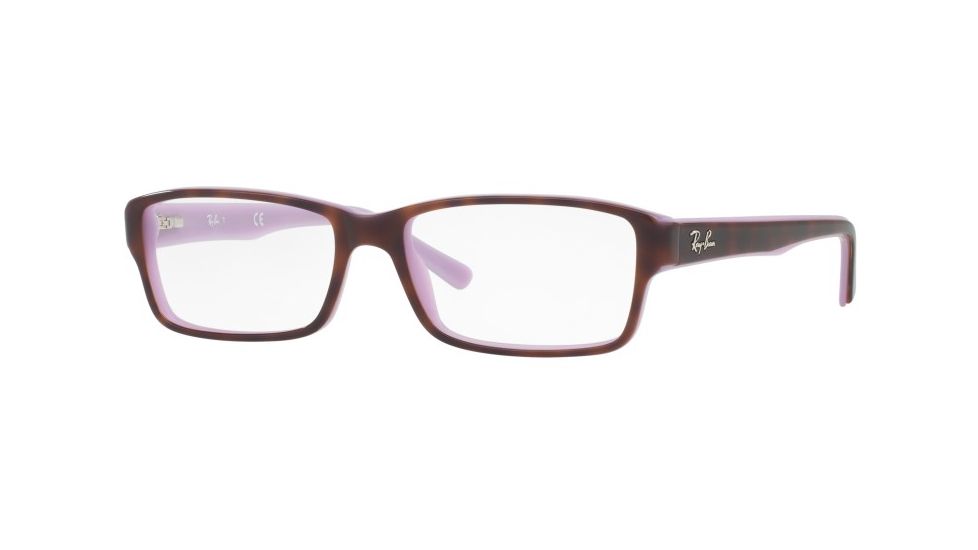 Ray-Ban Eyeglasses RX5169 with Rx Prescription Lenses 5240-54 - Top Havana On Opal Violet Frame