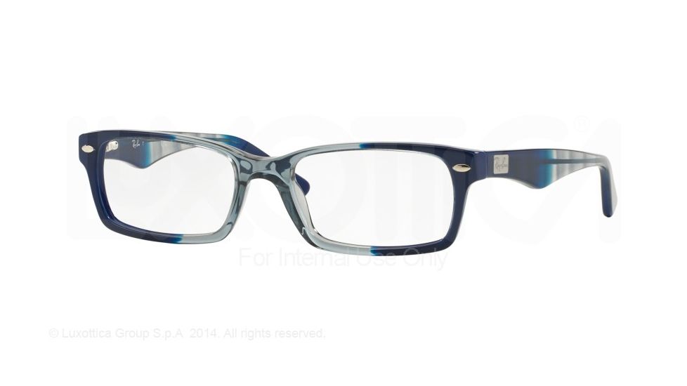 Ray-Ban Eyeglass Frames RX5206 5516-54 - Gradient Grey On Blue Frame