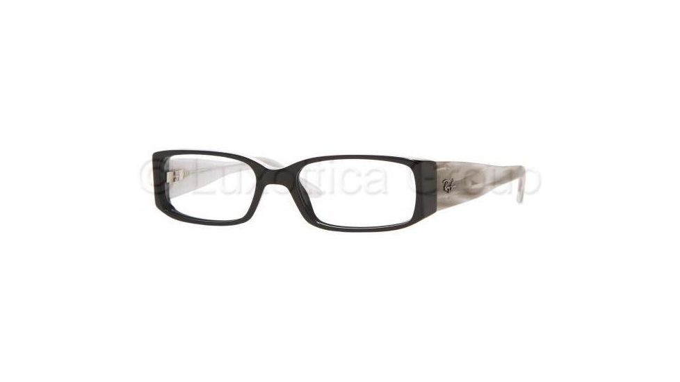 Ray-Ban Eyeglasses RX5126 with Rx Prescription Lenses 2331-5216 - Shiny Black-white Horn 