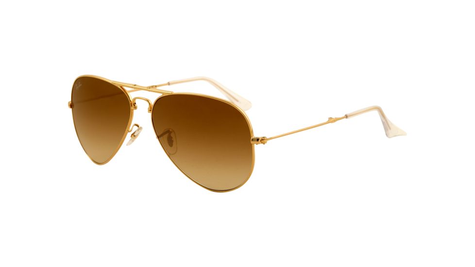 Ray-Ban Folding Aviator RB3479 Sunglasses 001/51-5514 - Arista Frame, Crystal Brown Gradient Lenses