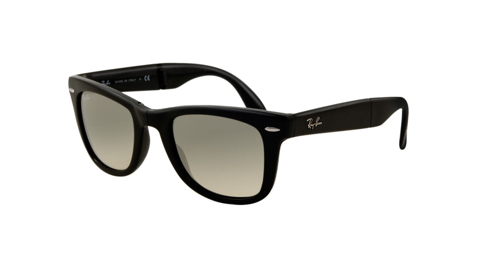 Ray-Ban Folding Wayfarer Sunglasses RB4105 601/32-5022 - Black Frame, Crystal Gray Gradient Lenses