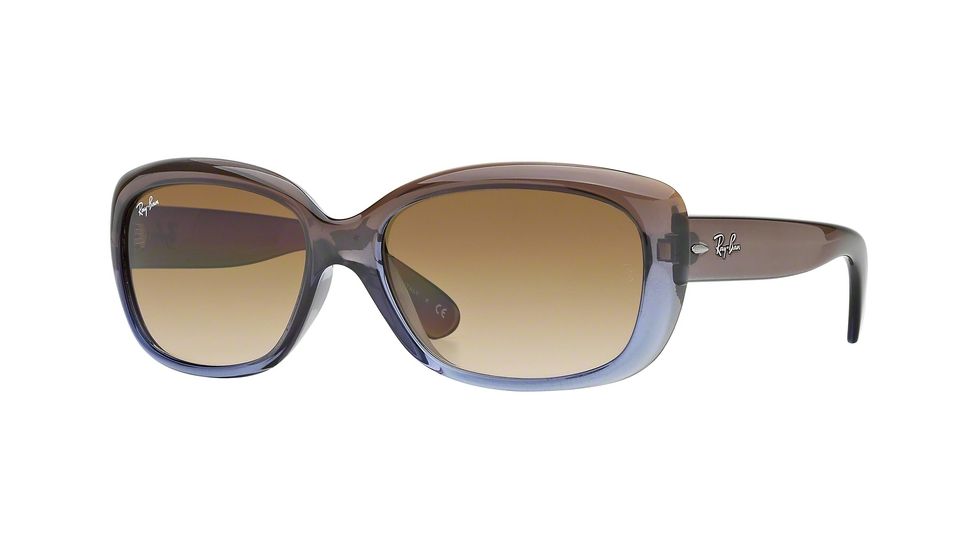 Ray-Ban Jackie OHH Bifocal Sunglasses RB4101 with Lined Bi-Focal Rx Prescription Lenses RB4101-860-51-58 - Lens Diameter 58 mm, Frame Color Brown Gradient Lilac