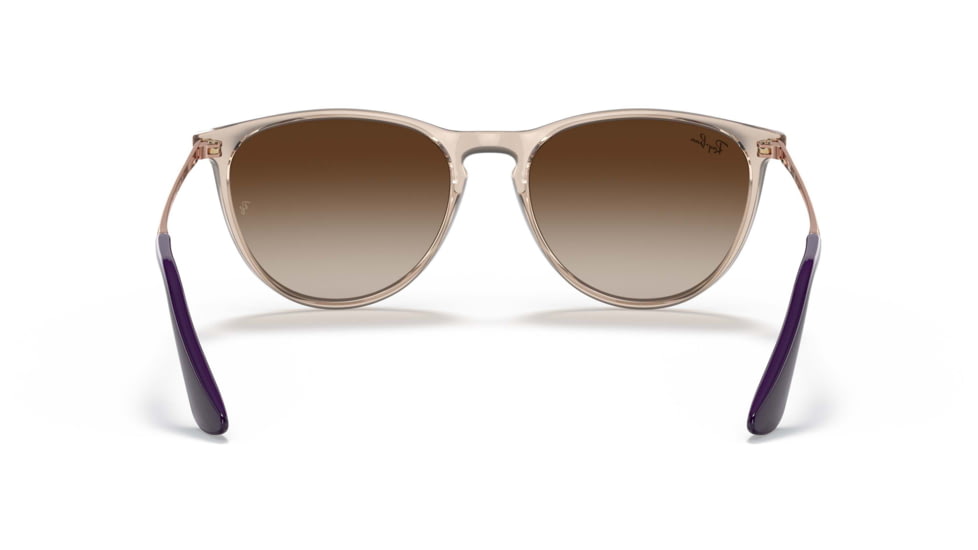 Ray-Ban Junior Erika RJ9060S Sunglasses, Gradient Brown Lenses, Transparent Light Brown, 50, RJ9060S-710813-50