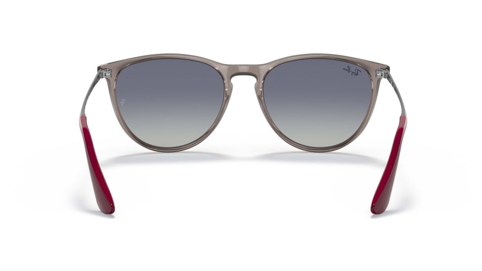 Ray-Ban Junior Erika RJ9060S Sunglasses, Grey Gradient Blue Lenses, Transparent Grey, 50, RJ9060S-71094L-50