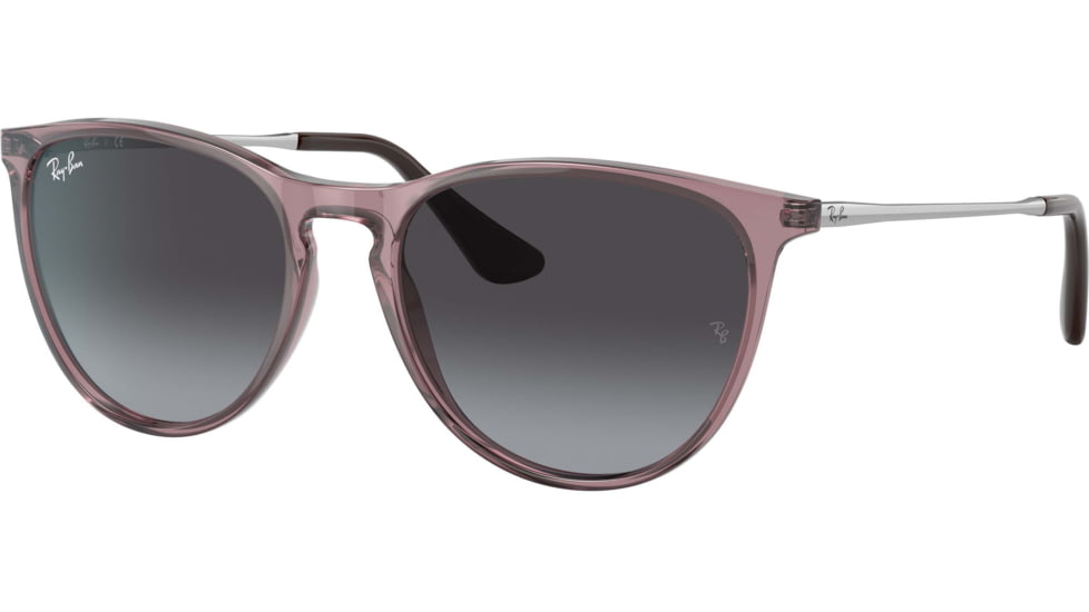 Ray-Ban Junior Erika RJ9060S Sunglasses, Grey Gradient Lenses, Transparent Violet, 50, RJ9060S-71078G-50