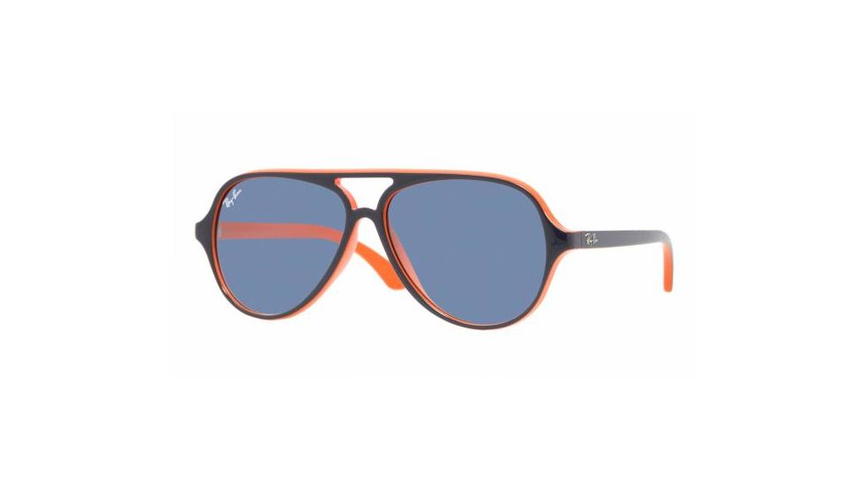 Ray-Ban Junior RJ9049S Bifocal Sunglasses - Top Blue On Orange Frame / 50 mm Prescription Lenses, 178-7B-5012