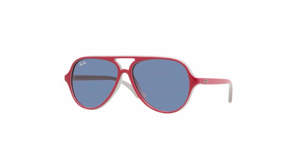 Ray-Ban Junior RJ9049S Bifocal Sunglasses - Top Red/Fuxia On Gray Frame / 50 mm Prescription Lenses, 177-90-5012