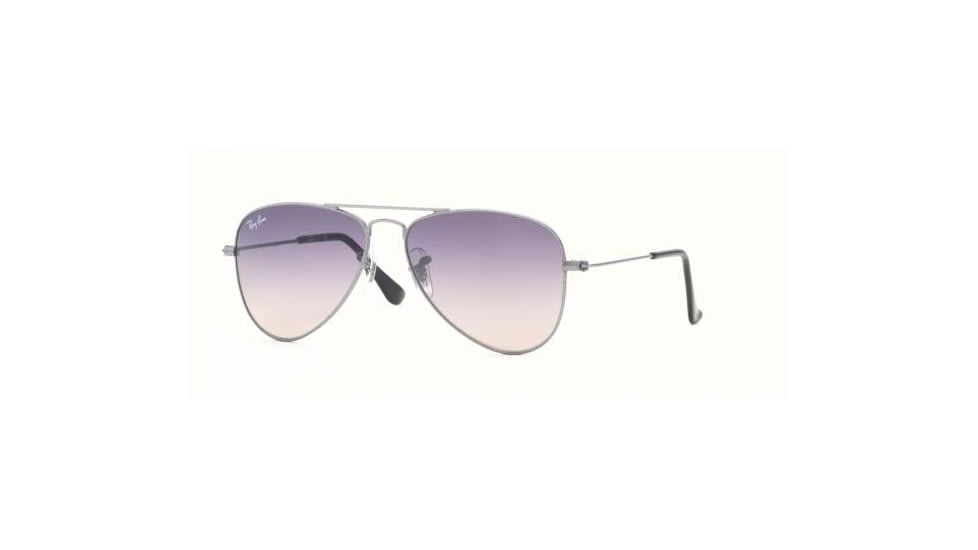 Ray Ban Junior RJ9506S #213/53 - Metallized Silver Frame, Blue Faded Silver Mirror Lenses