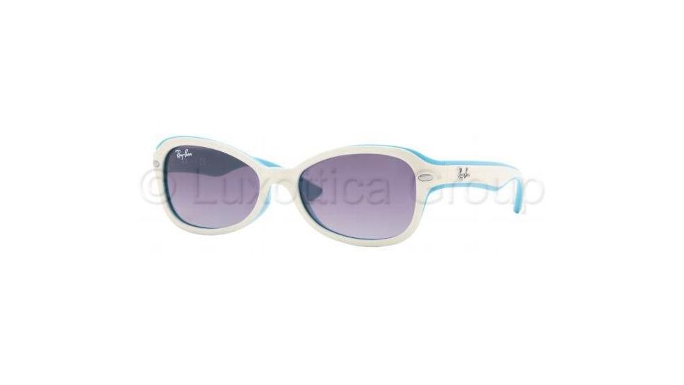 Ray-Ban Junior Bifocal Sunglasses RJ9044S for Kids with Lined Bi-Focal Rx Prescription Lenses RJ9044S-168-11-4715 - Lens Diameter: 47 mm, Frame Color: Cream