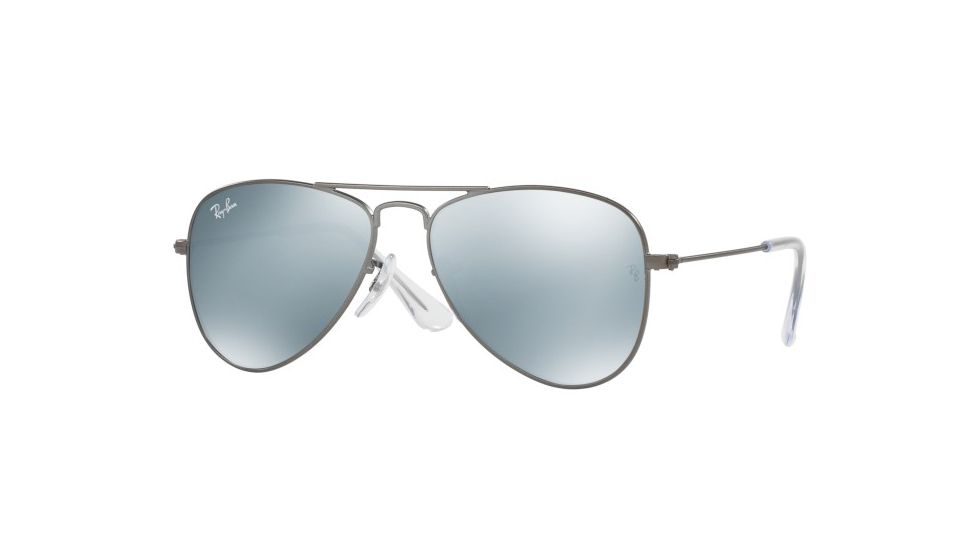 Ray-Ban Junior Sunglasses RJ9506S for Kids 250/30-50 - Matte Gunmetal Frame, Grey-Flash Lenses
