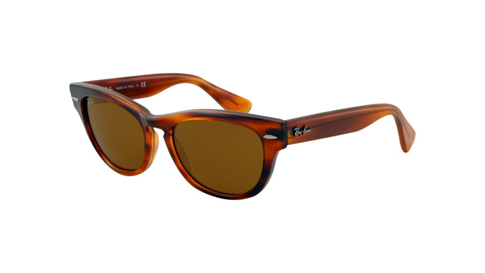 Ray-Ban LARAMIE RB4169 Progressive Prescription Sunglasses RB4169-820-5318 - Lens Diameter 53 mm, Frame Color Striped Havana