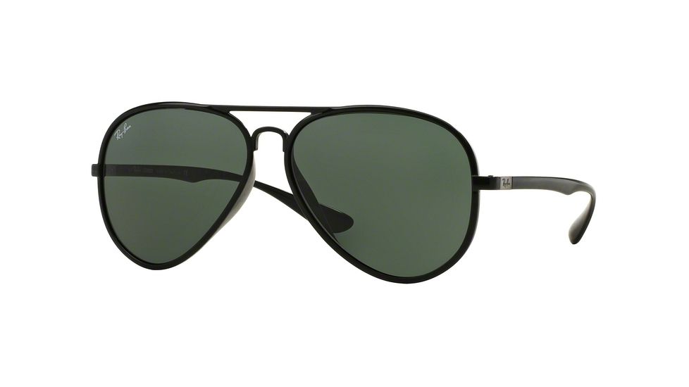 Ray-Ban LITEFORCE F RB4180F Sunglasses 601/71-59 - Black Frame, Green Lenses