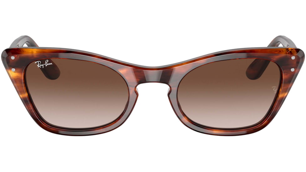 Ray-Ban Miss Burbank RJ9099S Sunglasses, Gradient Brown Lenses, Striped Havana, 43, RJ9099S-710313-43