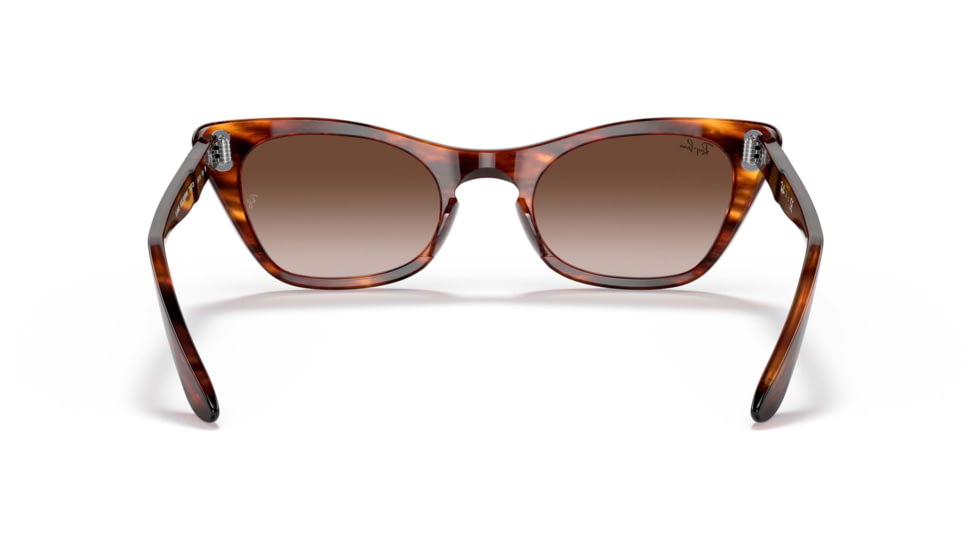 Ray-Ban Miss Burbank RJ9099S Sunglasses, Gradient Brown Lenses, Striped Havana, 43, RJ9099S-710313-43