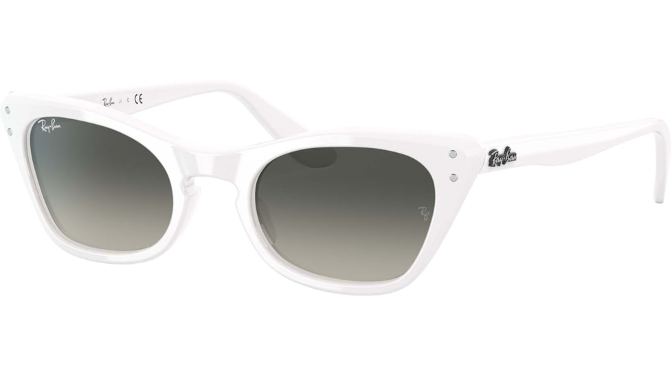 Ray-Ban Miss Burbank RJ9099S Sunglasses, Grey Gradient Lenses, White, 43, RJ9099S-116-11-43