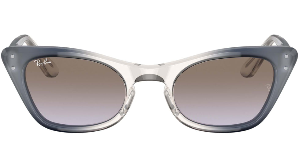 Ray-Ban Miss Burbank RJ9099S Sunglasses, Lilac Gradient Grey Lenses, Transparent Blue, 43, RJ9099S-71054Q-43