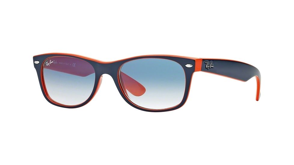 Ray-Ban New Wayfarer Prescription Sunglasses RB2132 RB2132-789-3F-5218 - Lens Diameter: 52 mm, Frame Color: Top Blue-Orange