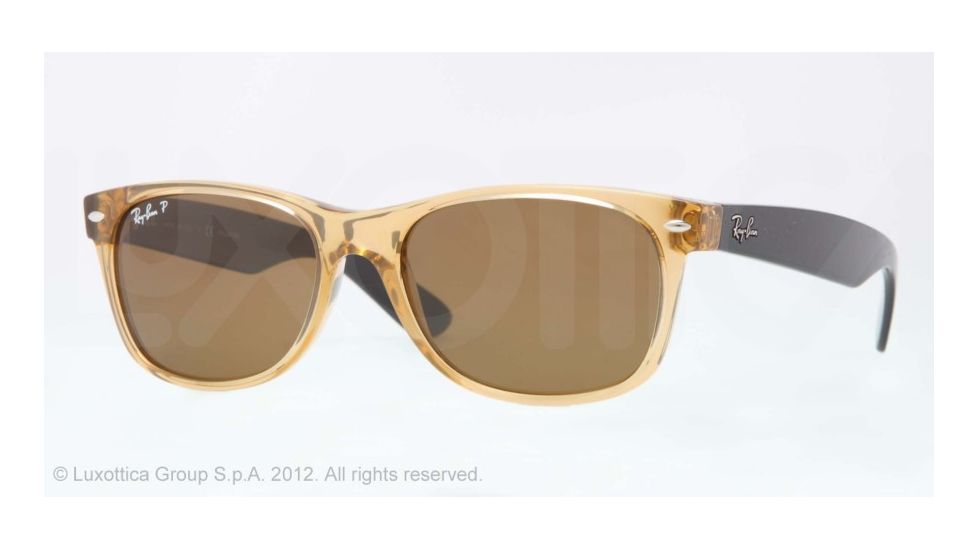 Ray-Ban New Wayfarer Prescription Sunglasses RB2132 RB2132-945-57-55 - Lens Diameter 55 mm, Lens Diameter 55 mm, Frame Color Honey