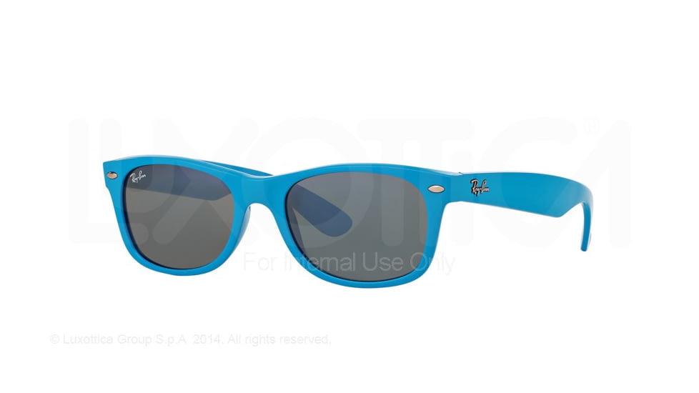Ray-Ban New Wayfarer Prescription Sunglasses RB2132 RB2132-755-40-52 - Lens Diameter 52 mm, Frame Color Shiny Azure
