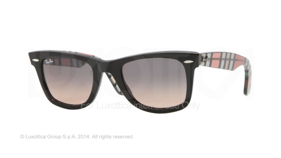 Ray-Ban Original Wayfarer RB2140 Sunglasses with No-Line Progressive Rx Prescription Lenses RB2140-1098N1-50 - Lens Diameter 50 mm, Frame Color Black