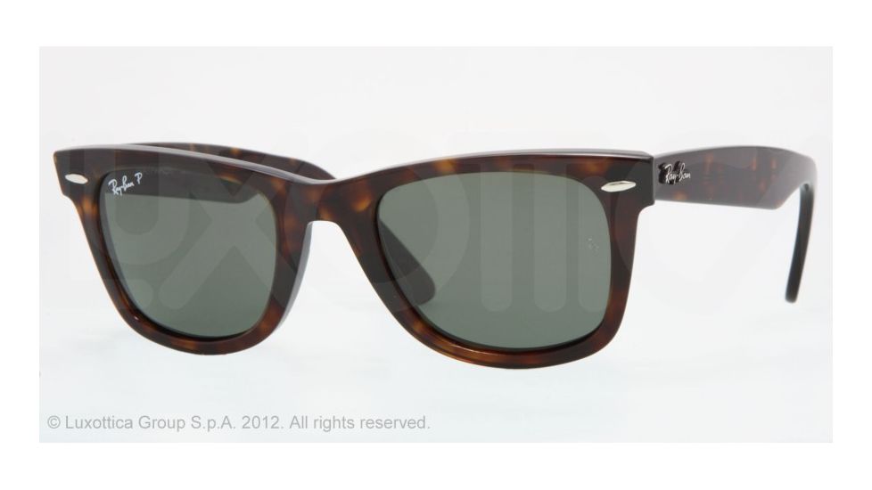 Ray-Ban Original Wayfarer RB2140 Sunglasses with No-Line Progressive Rx Prescription Lenses RB2140-902-58-50 - Lens Diameter 50 mm, Lens Diameter 50 mm, Frame Color Tortoise