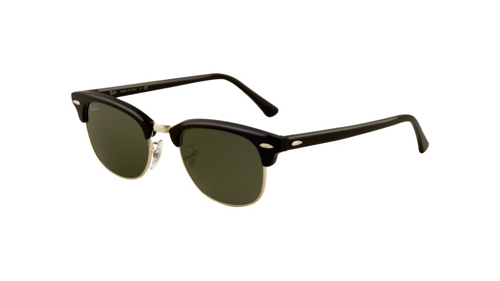 Ray-Ban RB 2156 Sunglasses, Black Frame / Crystal Green Lenses, 901-4921