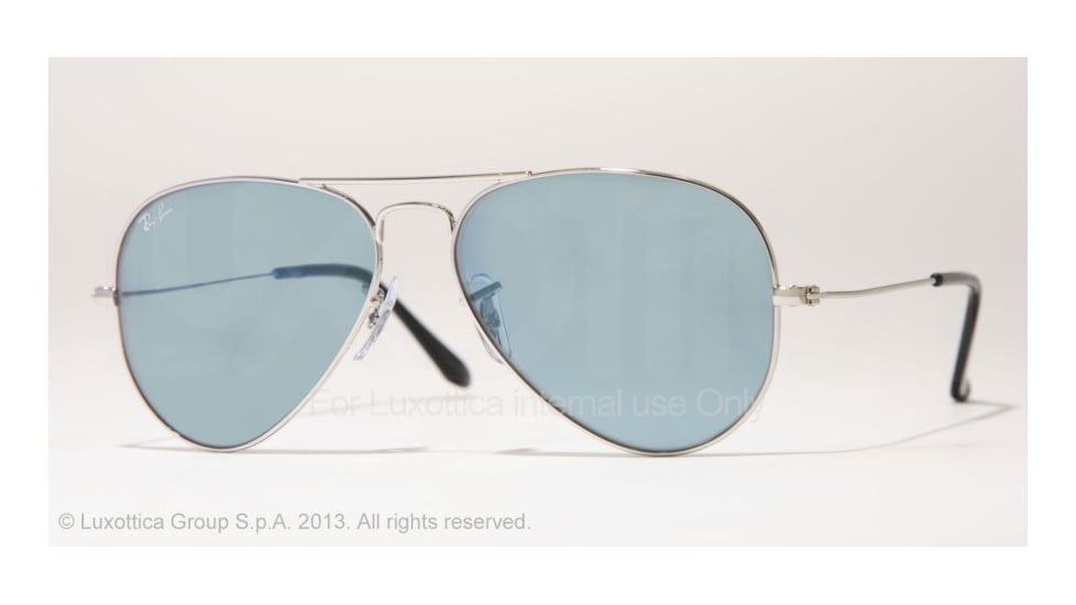 Ray-Ban RB 3025 Sunglasses, Silver Frame / Blu 58 mm Lenses, W3171-5814