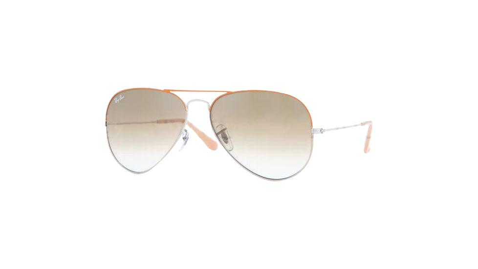 Ray-Ban RB 3025 Sunglasses, Silver oRangeFrame / Crystal Brown Gradient 58 mm Lenses, 071-51-5814