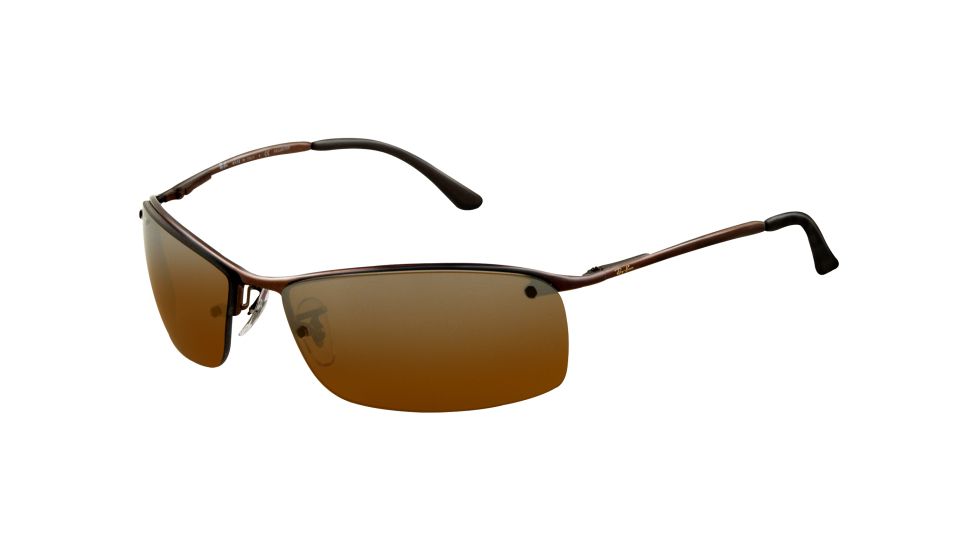 Ray-Ban RB 3183 Sunglasses, Brown Frame / Polarized Brown Pol. Grad. Silver Mirror Lenses, 014-84-6315