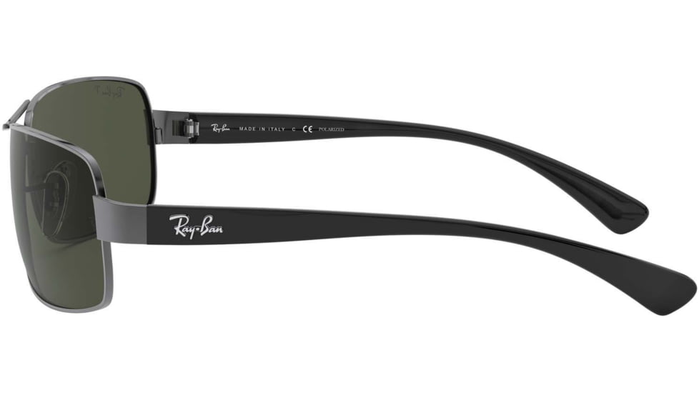 Ray-Ban RB 3379 Sunglasses Styles - Gunmetal Frame / Crystal Green Polarized Lenses, 004-58-6415