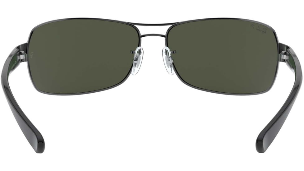 Ray-Ban RB 3379 Sunglasses Styles - Gunmetal Frame / Crystal Green Polarized Lenses, 004-58-6415