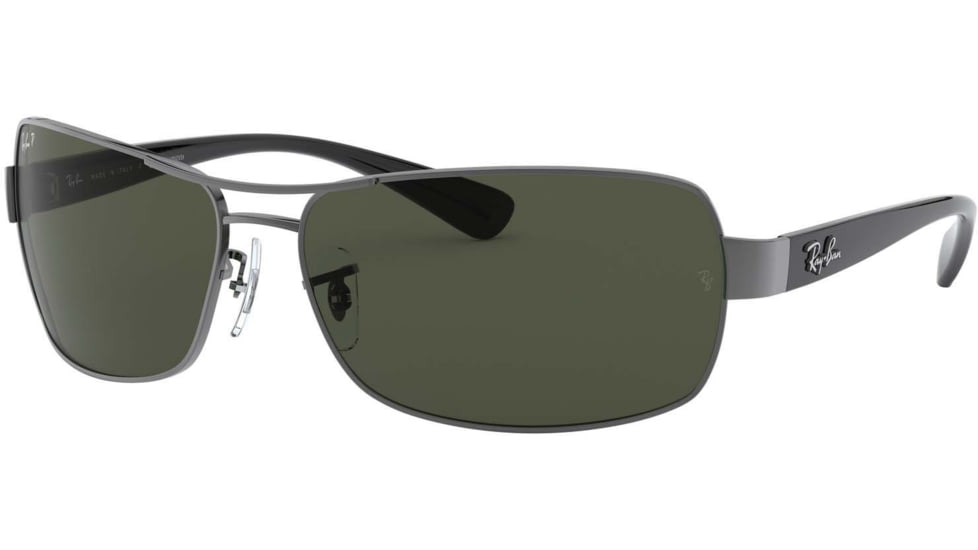 Ray-Ban RB 3379 Sunglasses Styles - Gunmetal Frame / Crystal Green Polarized Lenses, 004-58-6415