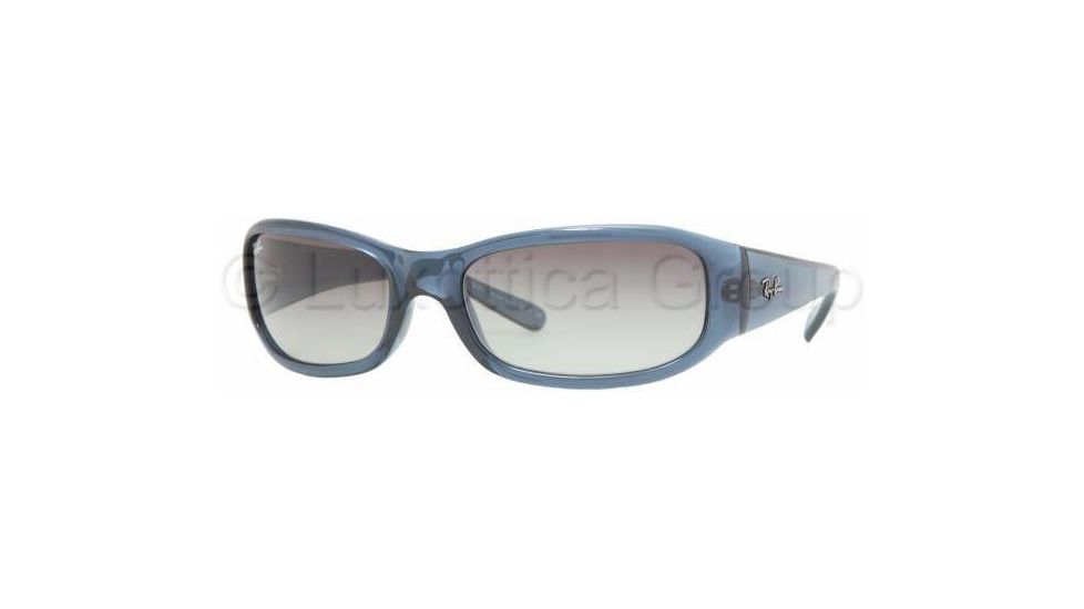 Ray-Ban RB 4137 Sunglasses Styles - Shiny Blue-Gray Frame / Gray Gradient Lenses, 656-8G-5918