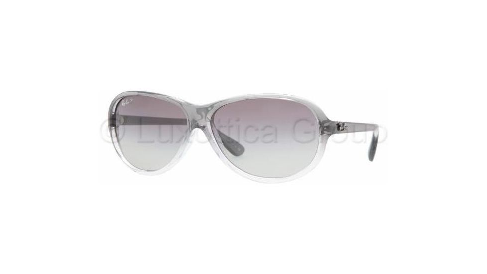 Ray-Ban RB 4153 Sunglasses Styles - Dark Smoke-Transp. Gradient Frame / Cry. Polarized Gray Gradient Lenses, 818-M3-6213